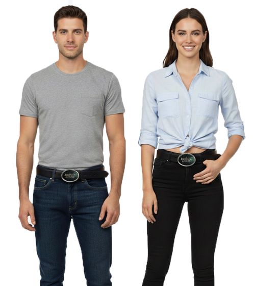 Cintura di Assassin's Creed IV con fibbia con logo, cintura casual, fan merchandise, 116,5 cm, BT040403ASC, nero Cintura di Assassin's Creed IV con fibbia con logo, cintura casual, fan merchandise, 116,5 cm, BT040403ASC, nero