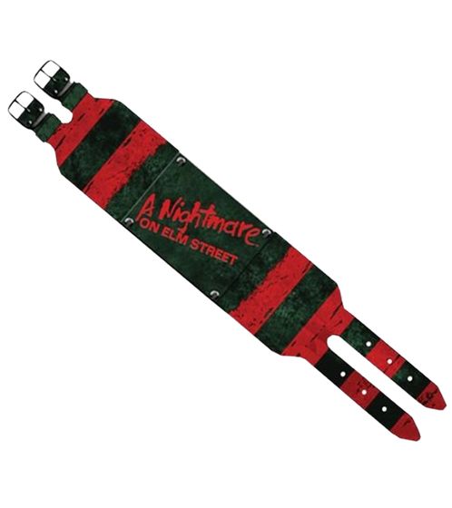 Braccialetto Nightmare on Elm Street con scritta, gadget per fan, gioielli da braccio, WB104748NOE3 Verde/Rosso