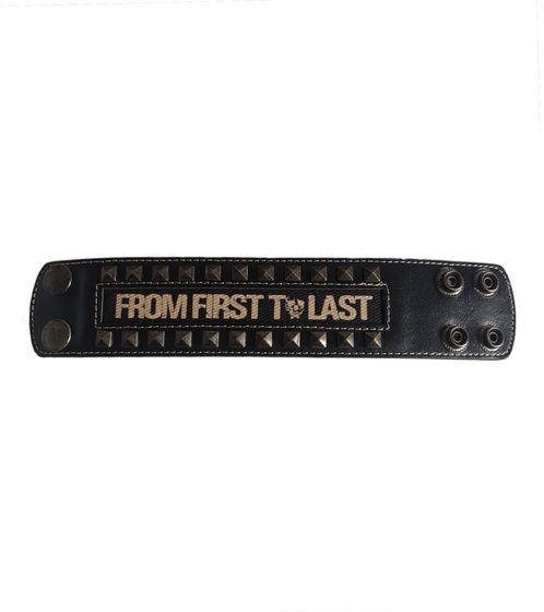 Bracciale From First to Last con borchie metalliche, Fan Merchandise, Gioielli da Braccio WB106307FTL3 Nero