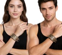 The Texas Chainsaw Massacre Bracelet with Lettering, Fan Merchandise, Arm Jewelry, WB104750TCM3 Brown