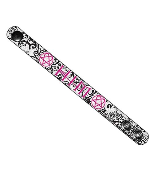 Bracciale HIM Rock Band Elegante Fan Articolo Braccialetto WB108750HIM3 Bianco