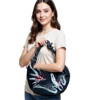 AFI Fallen Angel Band Umhänge-Tasche stylische Einkaufstasche Fan-Artikel LB110069AFI0 Schwarz/Rot/Weiß