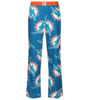 RE:COVERED X NFL Miami Dolphins Loungepants Herren Schlafanzug-Hose aus reiner Baumwolle Pyjama-Hose RCNFL1428 Blau/Weiß