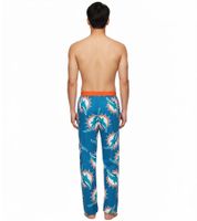 RE:COVERED X NFL Miami Dolphins Loungepants Herren Schlafanzug-Hose aus reiner Baumwolle Pyjama-Hose RCNFL1428 Blau/Weiß