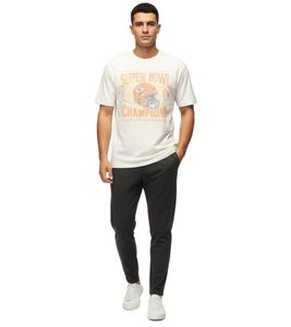 RE:COVERED X NFL Kansas City Chiefs - Camiseta de hombre con estampado de campeones, algodón RCNFL1559, color crudo-blanco