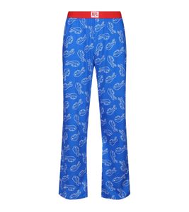 RE:COVERED X NFL Buffalo Bills Men's Lounge Pants with Team Logo, Cotton Pajama Pants, RCNFL1397, Blue