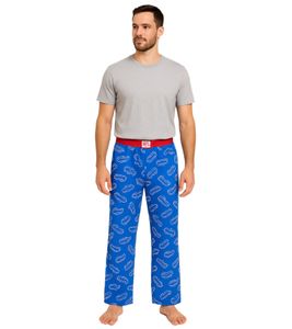 RE:COVERED X NFL Buffalo Bills Loungepants Herren Schlafanzug-Hose mit Team-Logo Baumwolle Pyjama-Hose RCNFL1397 Blau RE:COVERED X NFL Buffalo Bills Loungepants Herren Schlafanzug-Hose mit Team-Logo Baumwolle Pyjama-Hose RCNFL1397 Blau