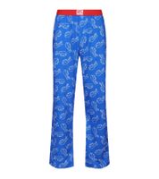 RE:COVERED X NFL Buffalo Bills Men's Lounge Pants with Team Logo, Cotton Pajama Pants, RCNFL1397, Blue