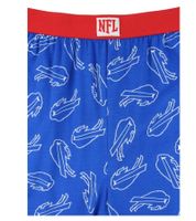 RE:COVERED X NFL Buffalo Bills Men's Lounge Pants with Team Logo, Cotton Pajama Pants, RCNFL1397, Blue
