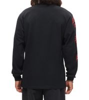 RE:COVERED X Studio Canal Evil Dead 2 Herren Langarm-Shirt mit Horror-Gesichtsprint Baumwoll-Longsleeve Pullover RCSTC115 Schwarz