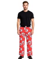 RE:COVERED X NFL Kansas City Chiefs Loungepants Herren Schlafanzug-Hose mit Team-Logo Baumwolle Pyjama-Hose RCNFL1400 Rot