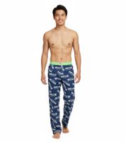 RE:COVERED X NFL Seattle Seahawks Loungepants Herren Schlafanzug-Hose mit Team-Logo Baumwolle Pyjama-Hose RCNFL1427 Navy