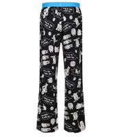 RE:COVERED X Pantalon de pyjama Star Wars pour homme avec imprimé Star Wars Comics, pantalon de détente en coton RCDIF2108 noir/blanc