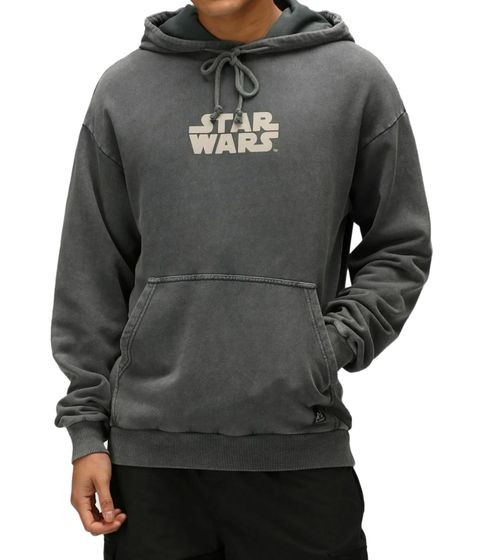 Sweat à capuche RE:COVERED X Star Wars pour homme avec imprimé dans le dos, en coton, manches longues, RCDIF2047, gris