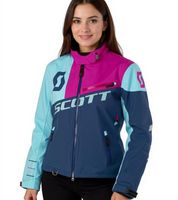 SCOTT Shell Pro Damen Moto-Cross Jacke Bike-Jacke mit Dryosphere Membran Softshell-Jacke 245005 Blau/Orange oder Pink/Blau