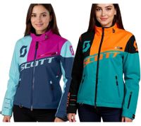 SCOTT Shell Pro Damen Moto-Cross Jacke Bike-Jacke mit Dryosphere Membran Softshell-Jacke 245005 Blau/Orange oder Pink/Blau