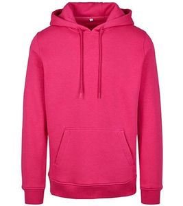 DEF MERCH Herren Kapuzen-Pullover Baumwoll-Hoodie mit Eingriffstaschen Sweater BY011 Hibiskus Pink