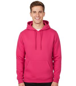 DEF MERCH Herren Kapuzen-Pullover Baumwoll-Hoodie mit Eingriffstaschen Sweater BY011 Hibiskus Pink DEF MERCH Herren Kapuzen-Pullover Baumwoll-Hoodie mit Eingriffstaschen Sweater BY011 Hibiskus Pink