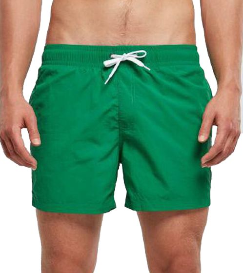 Costume da bagno da uomo DEF MERCH, pantaloncini estivi con tasche e slip interno, costume da bagno BY050 verde