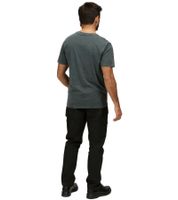 T-shirt da uomo RE:COVERED X NFL New England Patriots con stampa del logo, girocollo in cotone, RCNFL1317F Grigio