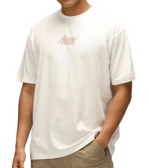 T-shirt homme RE:COVERED X SUPERMAN DC, imprimé BD, col rond en coton, RCWARN556L, écru-blanc