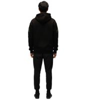 RE:COVERED X LOONEY TUNES Herren Kapuzen-Pullover mit Martian Marvin-Print Baumwoll-Hoody Langarm-Shirt RCWARN549 Schwarz