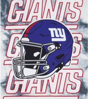 Camiseta RE:COVERED X NFL para hombre con estampado de los NEW YORK GIANTS, cuello redondo de algodón, RCNFL1386 Azul