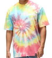 T-shirt da uomo RE:COVERED X NFL Las Vegas Raiders con stampa del logo, girocollo in cotone, RCNFL1379, colorata