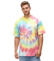 RE:COVERED X NFL Las Vegas Raiders Herren T-Shirt mit Logo-Print Baumwoll-Shirt Rundhals-Shirt RCNFL1379 Bunt