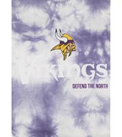 RE:COVERED X NFL Camiseta de Hombre Minnesota Vikings Logo Letras Algodón Cuello Redondo RCNFL1390 Blanco/púrpura