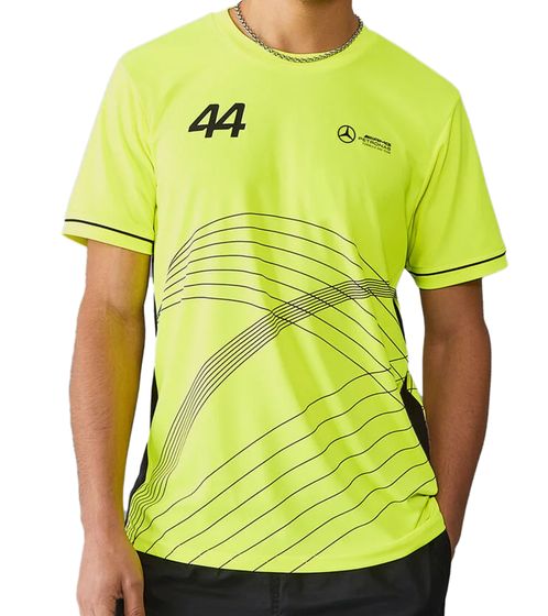Mercedes-Benz AMG Petronas F1 Herren T-Shirt Lewis Hamilton Kurzarm-Trikot 701227120 001 Neon-Gelb