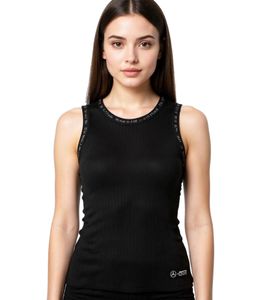 Mercedes-Benz AMG Petronas F1 Damen Tank-Top Baumwoll-Shirt Motorsport-Shirt 701225451 001 Schwarz Mercedes-Benz AMG Petronas F1 Damen Tank-Top Baumwoll-Shirt Motorsport-Shirt 701225451 001 Schwarz
