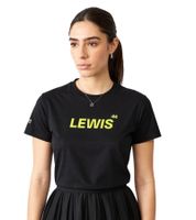 Mercedes-Benz AMG Petronas F1 MAPF Damen T-Shirt Lewis Hamilton Baumwoll-Shirt Kurzarm-Shirt 701227127 001 Schwarz