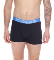 6er Pack U.S. POLO ASSN. Herren Boxershorts atmungsaktive Baumwoll-Unterhose Unterwäsche 011601_US16133_02 Schwarz oder Blau/Rot