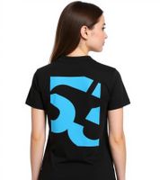 Mercedes-Benz AMG Petronas F1 MAPF Damen T-Shirt Baumwoll-Shirt Kurzarm-Shirt 70122712 George Russell oder Lewis Hamilton Schwarz