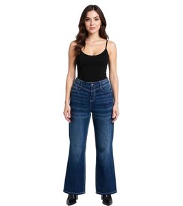 Women's Flared Jeans, Denim Jeans in 5-Pocket Style 937274 Blue Women's Flared Jeans, Denim Jeans in 5-Pocket Style 937274 Blue