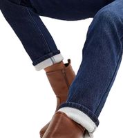 Jean thermique chaud pour femme, jean denim 5 poches, 944823, bleu