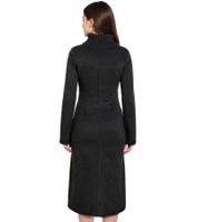 Damen Pullover-Kleid mit Rollkragen Long Strick-Pullover 960529 Grau