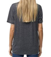 T-shirt femme RE:COVERED Corvette vintage, imprimé voiture, en coton, manches courtes, MMPKC478 Gris