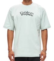 T-shirt homme RE:COVERED X Pokémon avec imprimé Pikachu, col rond en coton, bleu, RCPOK217