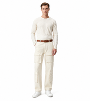 stylische Herren Cargo-Jeans 4 Pocket Style Freizeit-Hose mit vielen Taschen BR6016 Beige