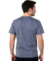 RE:COVERED X STAR WARS Herren Baumwoll-Shirt mit Schriftzug Alltags-Shirt Kurzarm-Shirt T-Shirt PCSTW1697 Blau meliert 