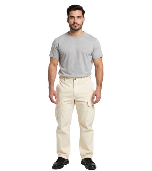 stylische Herren Cargo-Jeans 2 Pocket Style Freizeit-Hose mit vielen Taschen BR-8000-1000 Beige