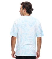 Camiseta RE:COVERED X SEGA para hombre con estampado de Sonic, cuello redondo de algodón, RCSEGA552 Azul/Blanco