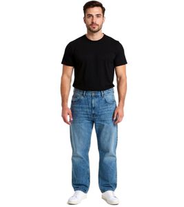 stylische Herren Jeans im Skater Fit-Stil Denim-Hose mit Reißverschluss BR-11000-203 Dunkel-Blau