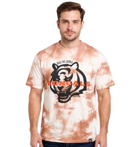 RE:COVERED X NFL Cincinnati Bengals Herren T-Shirt mit Logo-Print Baumwoll-Shirt Rundhals-Shirt RCNFL1392 Braun/Weiß RE:COVERED X NFL Cincinnati Bengals Herren T-Shirt mit Logo-Print Baumwoll-Shirt Rundhals-Shirt RCNFL1392 Braun/Weiß