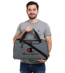 Champion Sporttasche 52L Tasche Reisetasche passend Handgepäck Weekender Sport Bag CM2-0027-041 Grau