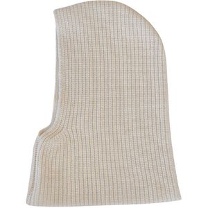 Superyellow Damen oder Herren Mützen Beanies Capsule Hood Mütze Weiß