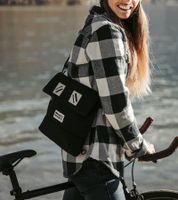 MeroMero Damen oder Herren Multifunktions-Tasche Umhängetaschen Schultertasche Laptop-Tasche Meije 27×31×2cm Trage-Tasche Grau