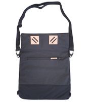 MeroMero Damen oder Herren Multifunktions-Tasche Umhängetaschen Schultertasche Laptop-Tasche Meije 27×31×2cm Trage-Tasche Grau